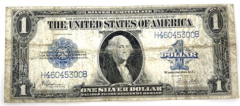 Silver certificate dollar bill worth - 1934 $1 Silver Certificates 4. 1935A $1 Silver Certificates 5. 1935AR $1 Silver Certificates 6. 1935AS $1 Silver Certificates 7. 1935B $1 Silver Certificates: Example Rarity: Reverse plate 930 & above, signatures Julian - Morgenthau with Blue seal. Important: Star serial number. Also: Mule plates. Comment: Solid collectible potential. …
